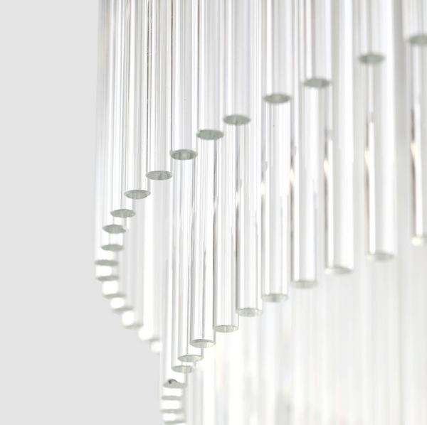 Julia Crystal and Brass Drum Chandelier