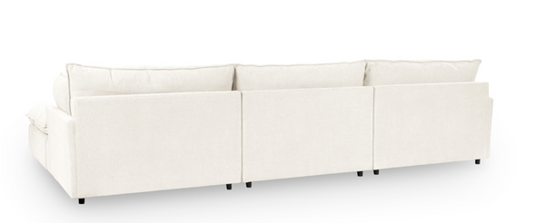 Mykonos Chaise Lounge Sofa in Ivory