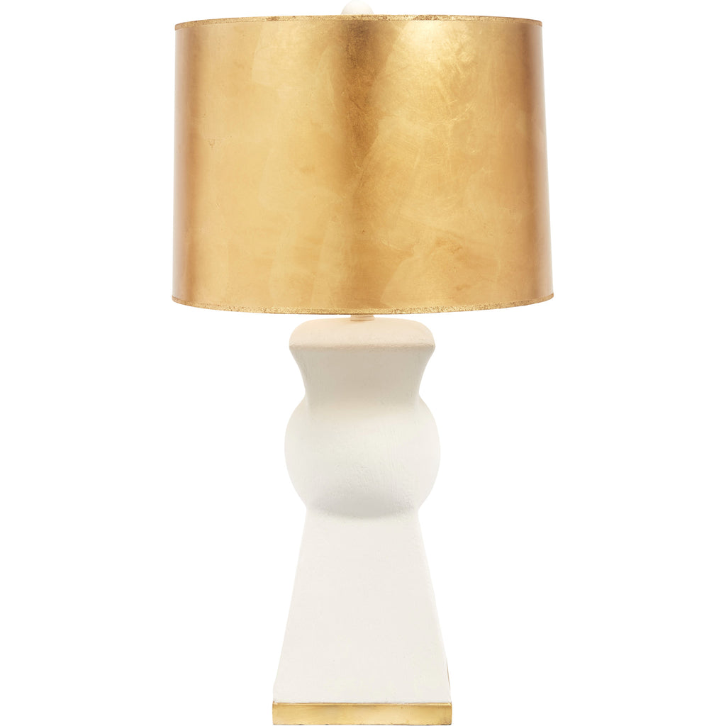 Modern White and Gold Lamp