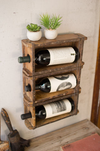 Antique Brick Mold Wine Rack