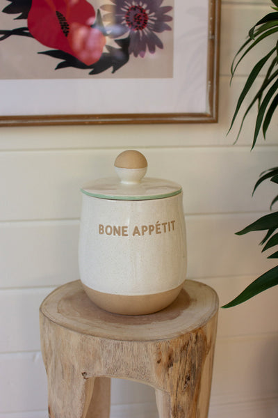 Bone Appetit Dog Treat Canister