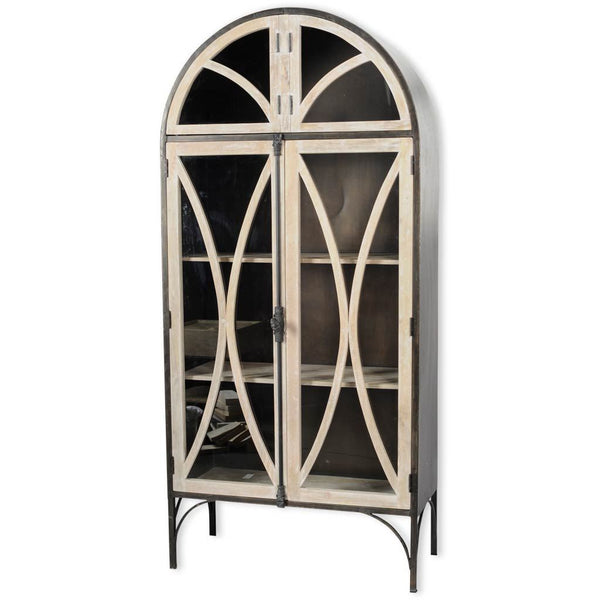Light Brown Dark Metal Cabinet
