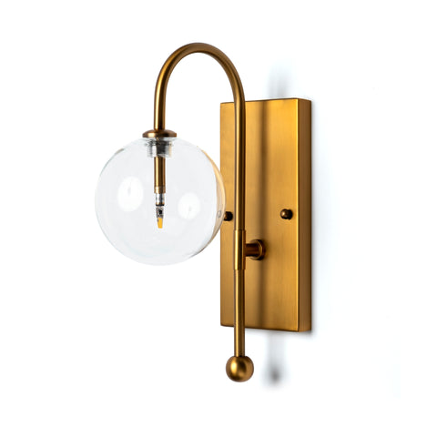 Gold Globe Sconce