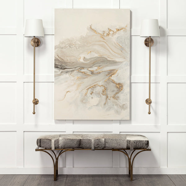 Oversize Antique Brass Sconce