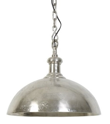 Medium Hammered Nickel Dome Light