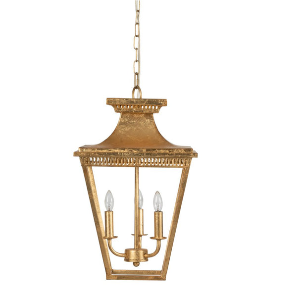 Gold Iron Lantern Chandelier - CENTURIA