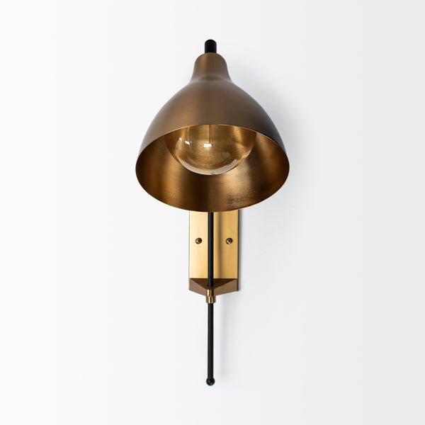 Antique Brass Minimalist Sconce - CENTURIA