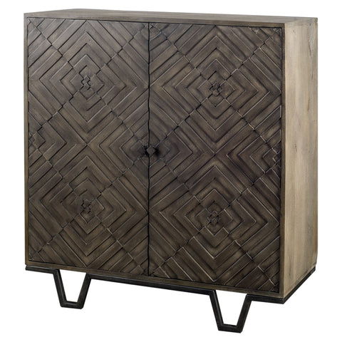 Dark Wood Modernist Cabinet - CENTURIA