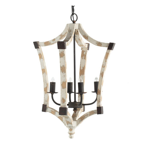 Distressed Winged Chandelier - CENTURIA