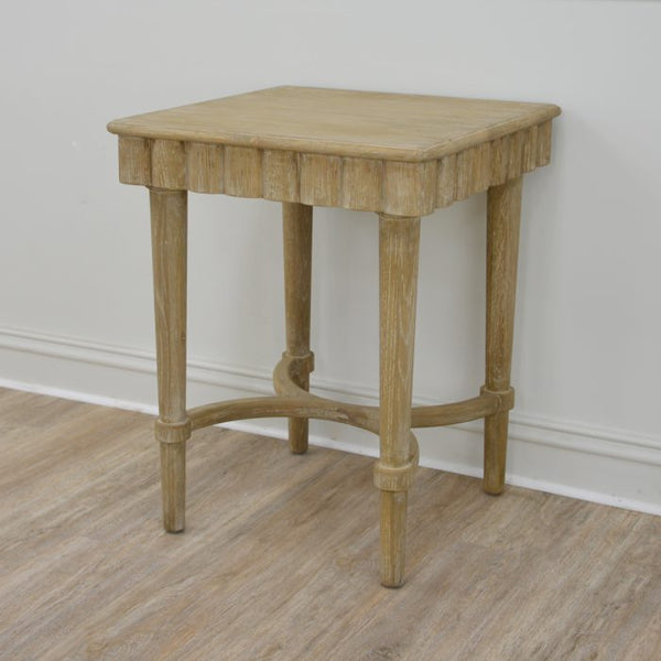 Natural Wood Side Table