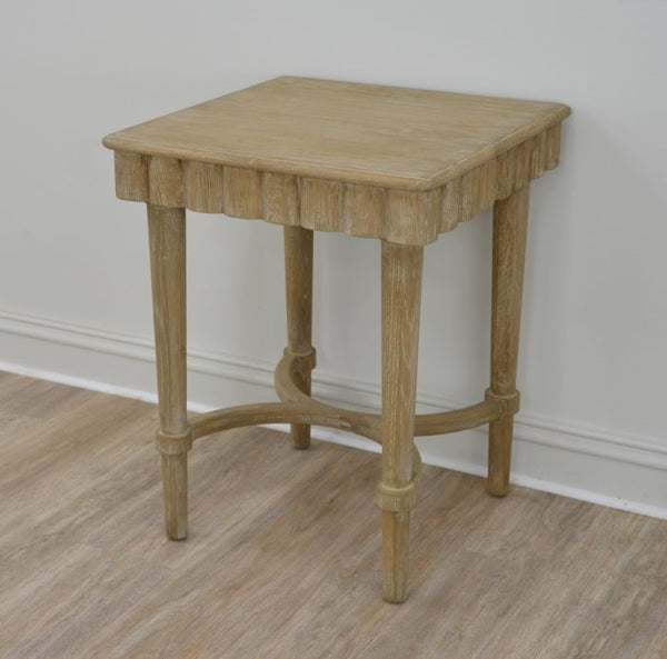 Natural Wood Side Table