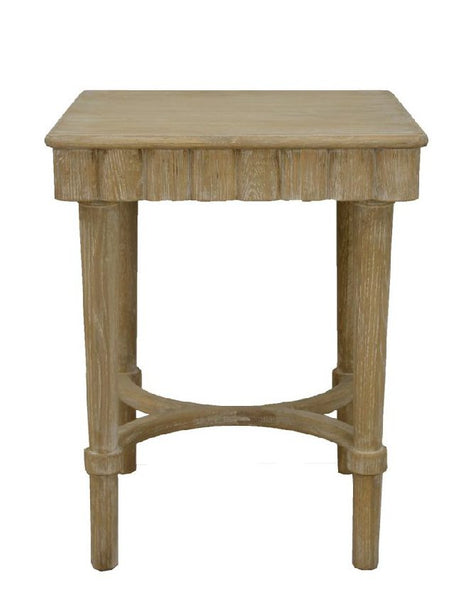 Natural Wood Side Table