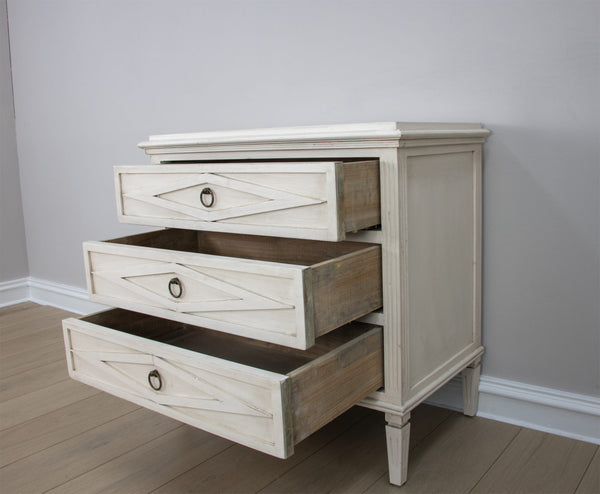 White Small Accent Table
