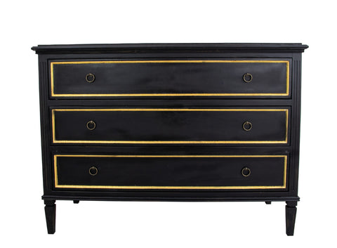 Black and Gold Accent Table