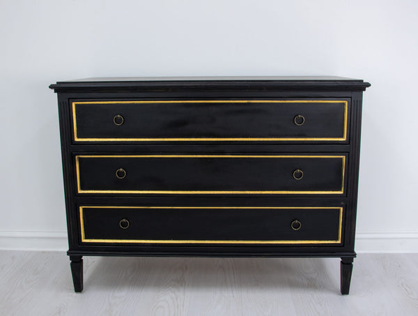 Black and Gold Accent Table