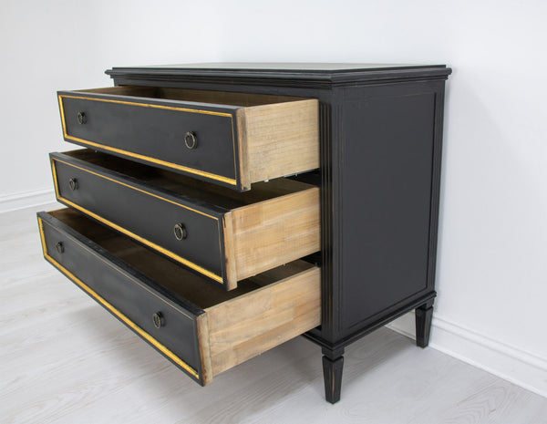 Black and Gold Accent Table