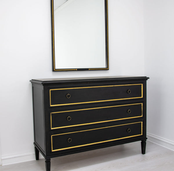 Black and Gold Accent Table