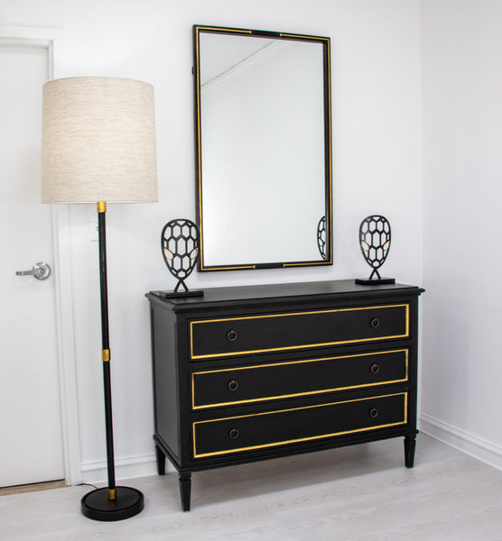 Black and Gold Accent Table