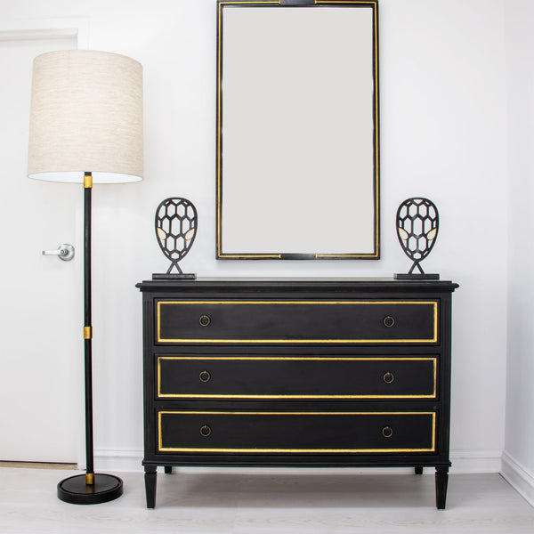Black and Gold Accent Table