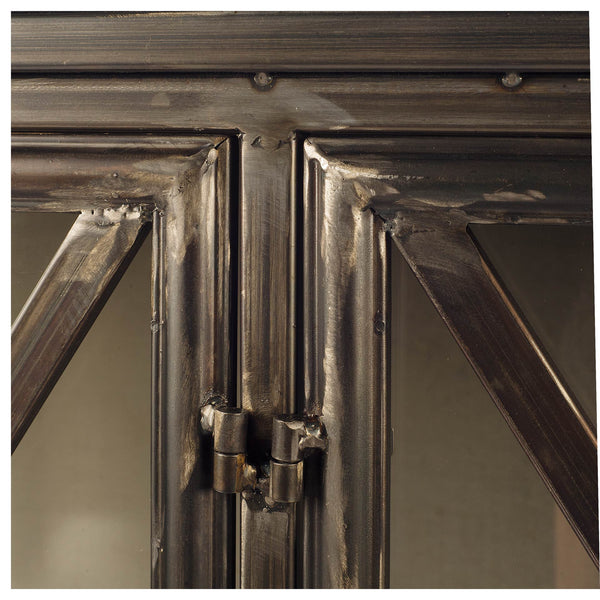 Glass Industrial Metal Sideboard - CENTURIA