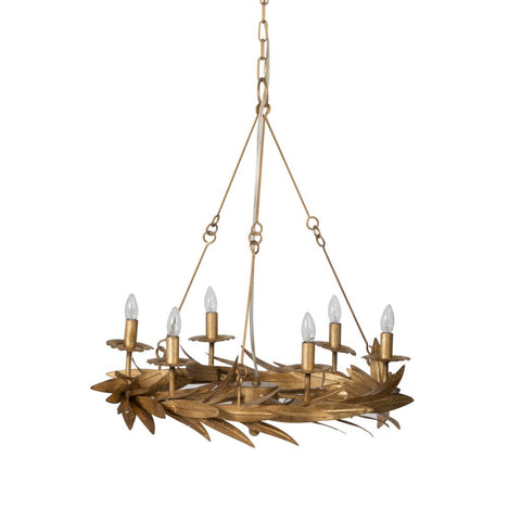 Gold Leaf Traditional Chandelier - CENTURIA