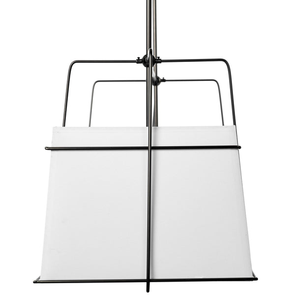 Large White and Black Rectangular Chandelier - CENTURIA