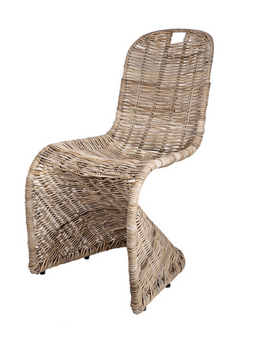 Modern Rattan "S" Chair