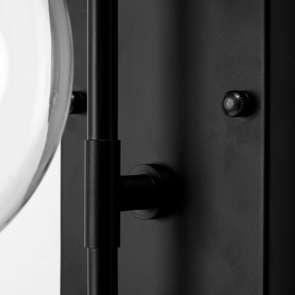 Modern Minimalist Globe Sconce in Matte Black - CENTURIA