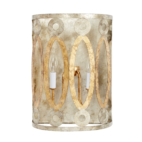 Palmer Silver and Gold Sconce - CENTURIA