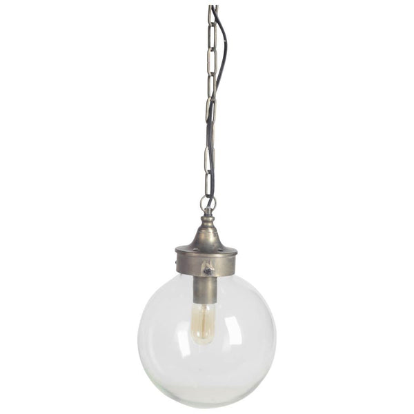 Pewter Globe Pendant Light - CENTURIA