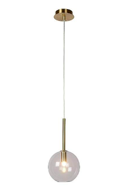 Brass Glass Globe LED Pendant Light - CENTURIA