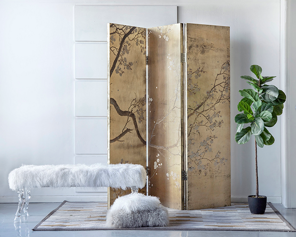 Chinoiserie Folding Screen