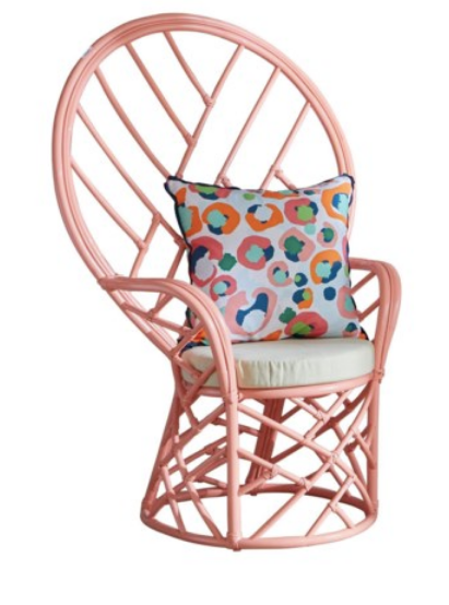 Chinoiserie Style Peacock Chair