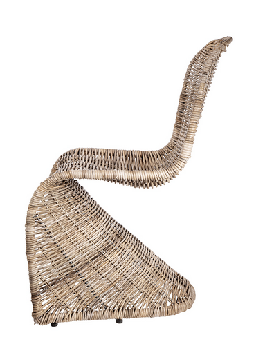 Modern Rattan "S" Chair