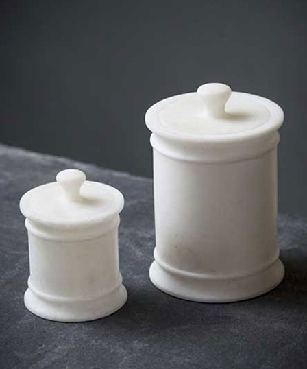 Marble Canisters-A Pair - CENTURIA