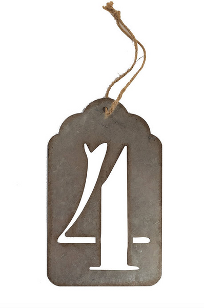 Iron Number Ornaments-Set/10 - CENTURIA