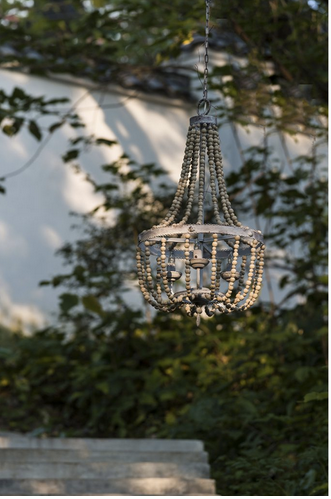 Boho Wooden Bead Chandelier - CENTURIA