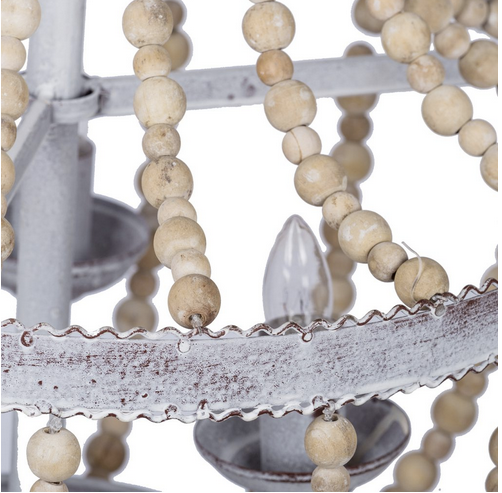 Boho Wooden Bead Chandelier - CENTURIA