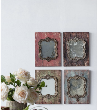 Set of 4 Vintage Style Mirrors - CENTURIA