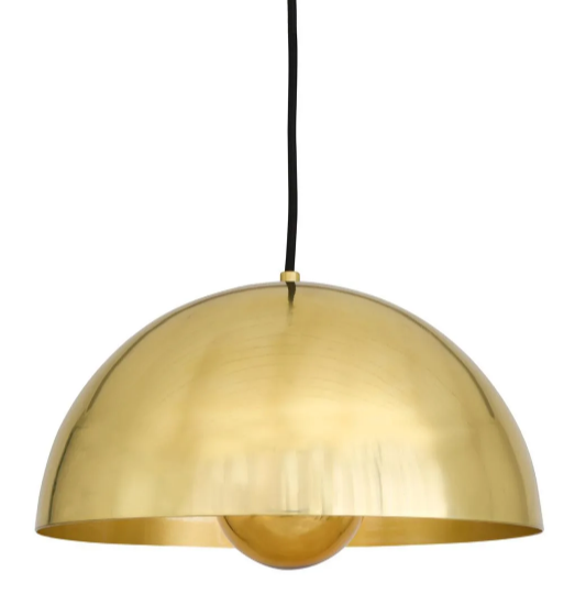 Custom Vintage Style Brass Dome Light Medium - CENTURIA