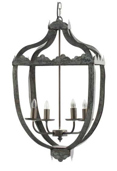 Vintage Style Iron Lantern Pendant - CENTURIA