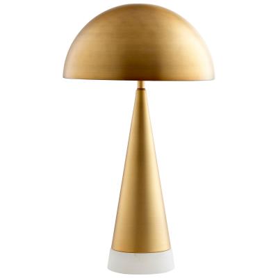Vintage Style Large Brass Dome Mushroom Lamp - CENTURIA
