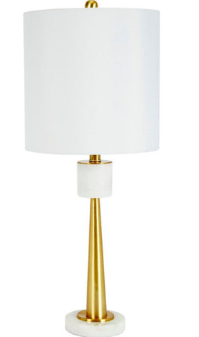 White Marble and Gold Lamp - CENTURIA