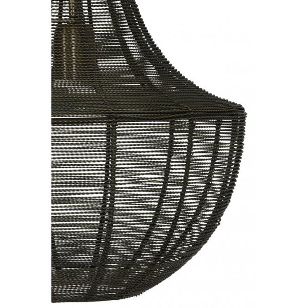 Scandinavian Bronze Wire Pendant Light