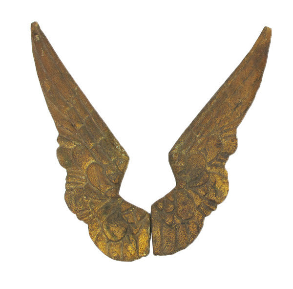 Wooden Gold Leaf Wings-A Pair - CENTURIA