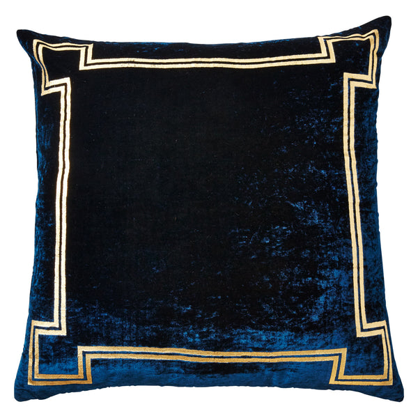 Georgian Ivory and Gold Velvet Pillow - CENTURIA