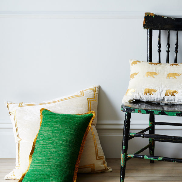 Georgian Velvet Green Pillow - CENTURIA