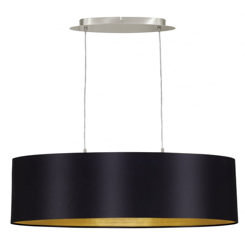 Black and Gold Drum Chandelier - CENTURIA