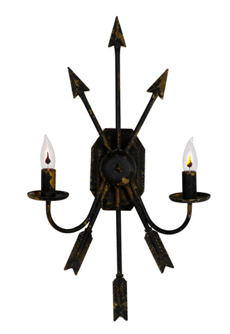 Black Iron Arrow Sconce - CENTURIA