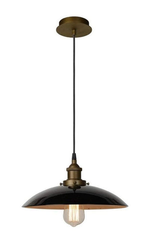 Black and Antique Brass Pendant Light - CENTURIA